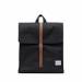 Herschel Supply City Mid-Volume Black/Tan Synthetic Leather