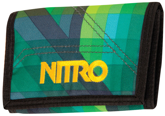 Peněženka na suchý zip Nitro Nitro Wallet geo green